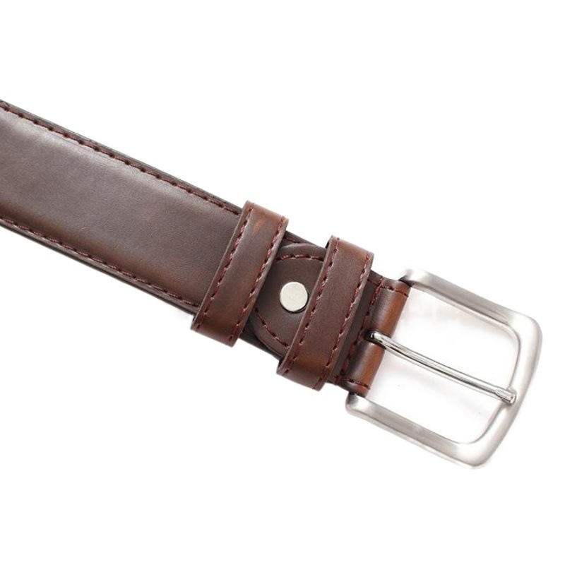 Customized Men's Zipper Inner Wallet Belt Pin Buckle Pu Environmentally Friendly Belt Anti-Theft Casual Belt Men's Wholesale Customization