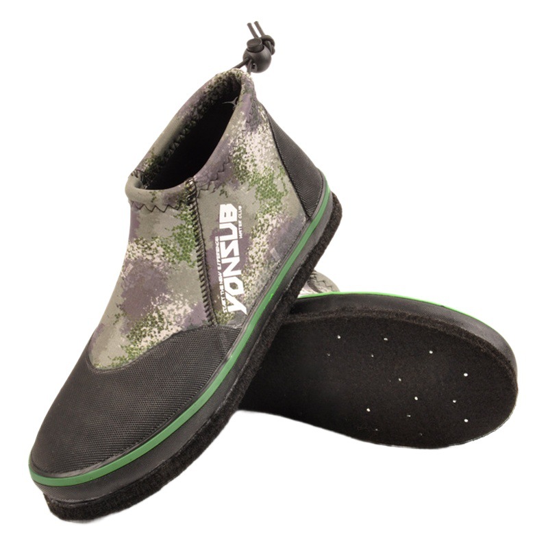 Fishing Shoes Yonsub Fishing Shoes Professional Sea Fishing Non-Slip Steel Nails Felt Bottom Rock Fishing Reef Climbing Shoes Men and Women Sea Fishing Shoes