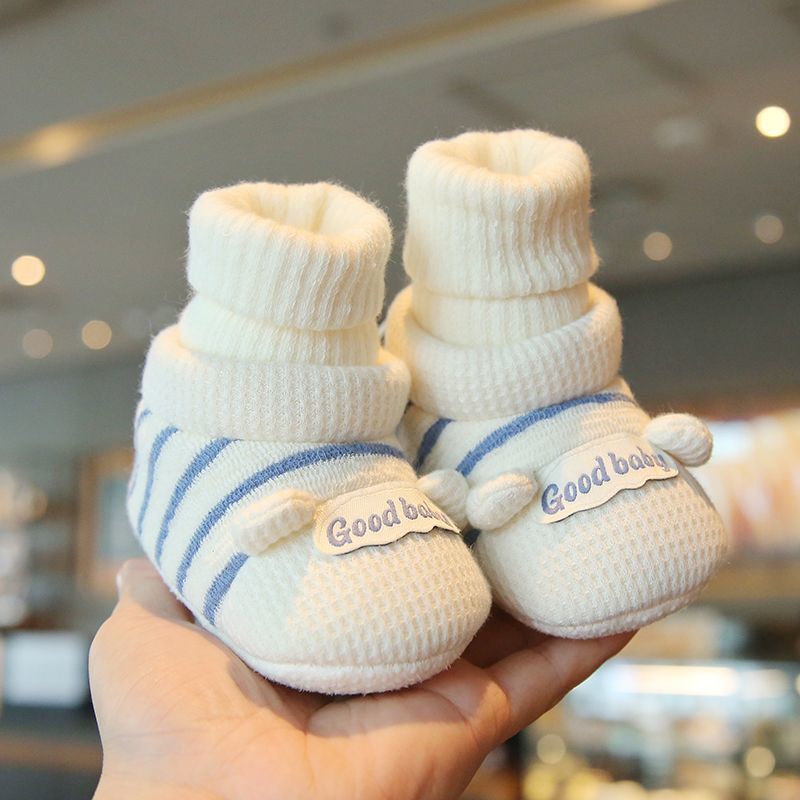 Baby Shoes, Baby Autumn/Winter Sock Covers, Warm Fleece-Lined Thickened Walking Shoes, Soft Soles to Prevent Dropping, Boys and Girls Ages 0-1 Year