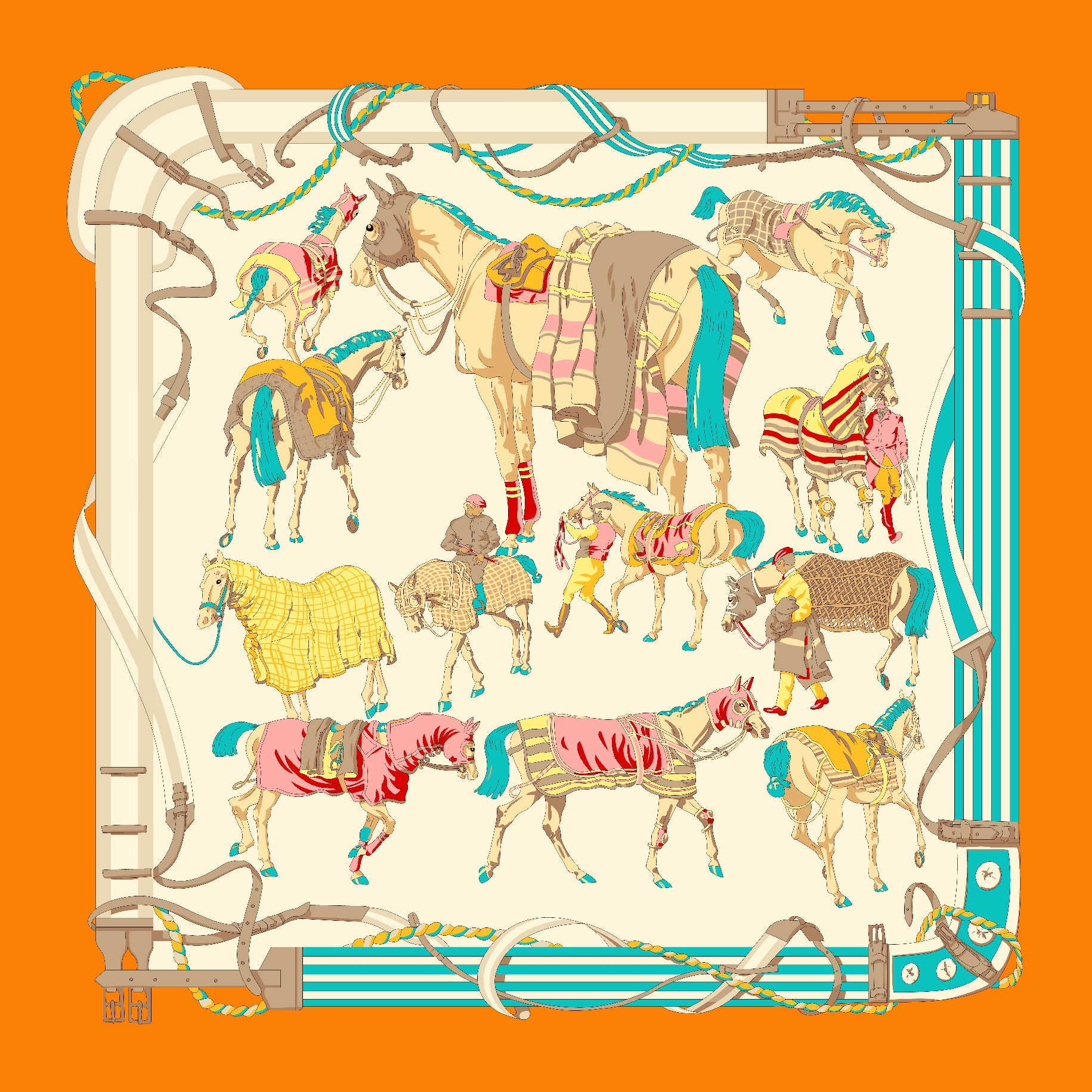 Picture of Korean Style New Autumn and Winter Small Silk Scarf Women's Imitation Silk Versatile Professional Small Square Scarf Manufacturer Wholesale Hangzhou Silk Scarf