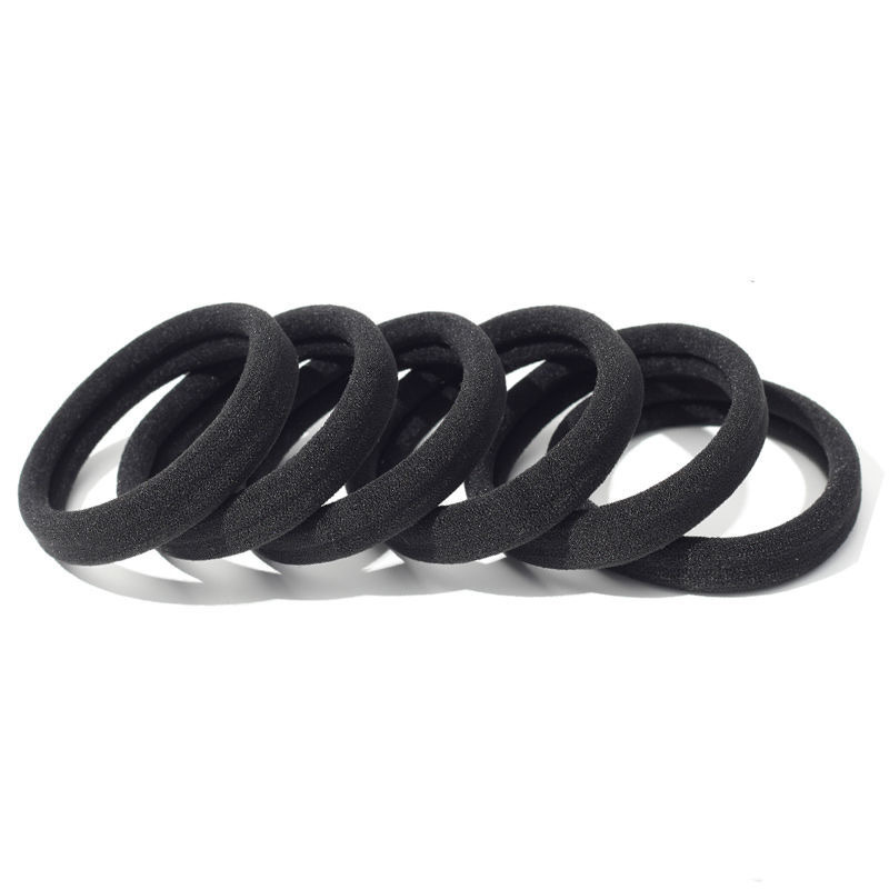 Picture of Single Wholesale Black Headband Hair Tie for Women Korean Style High Elasticity Does Not Hurt Hair Rubber Band High Ponytail Baby Hair Accessories