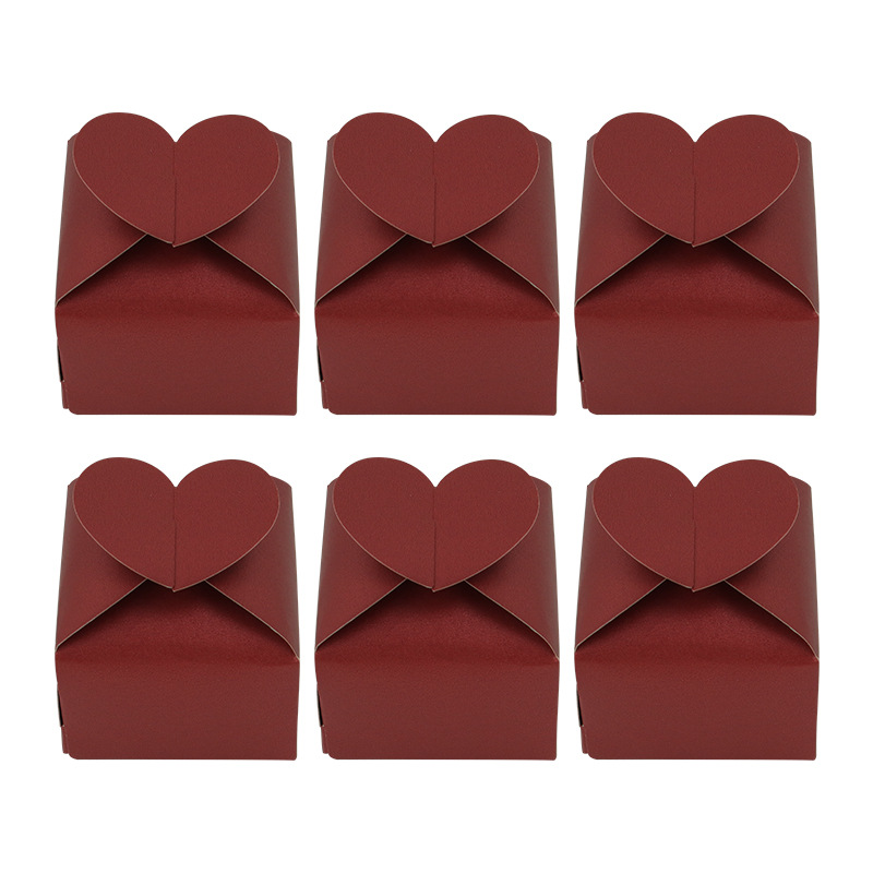 Picture of Cross-border new candy box creative love square candy box pearl paper heart-shaped packaging box wedding candy box wholesale