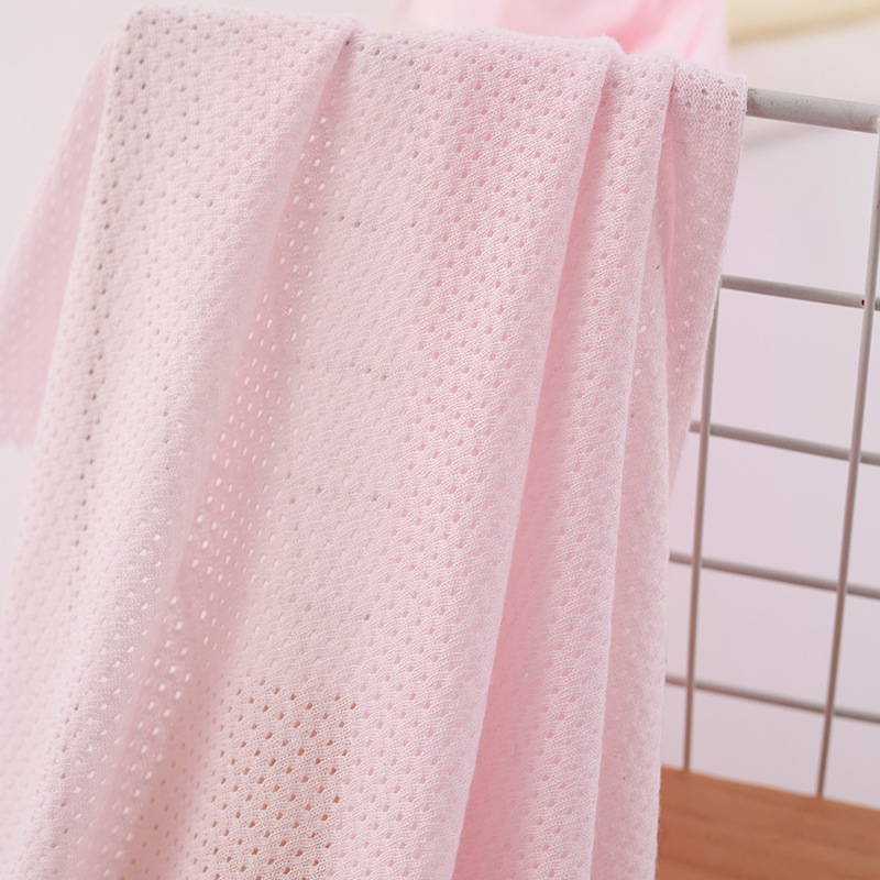 Picture of Hollow Cotton Hole Cloth Knitted Jacquard Cotton Mesh Cloth Summer T-shirt Vest Climbing Clothes Baby Clothes Fabric