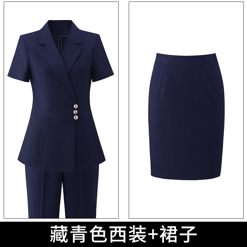 Picture of High-end professional suit suit women's summer fashion temperament goddess Fan Sales Department hotel front desk work clothes formal wear