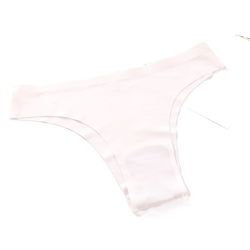 Wholesale of Foreign Trade European and American Bikini Ice Silk Panties, Nylon Thong, Seamless One-Piece Sexy Panties for Women