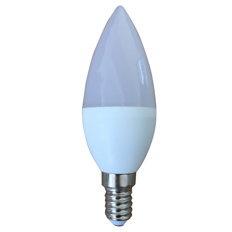 LED candle lamp 5W pull tail sharp bubble C37 plastic aluminum candle lamp lotus-shaped chandelier special lamp Hotel recommended