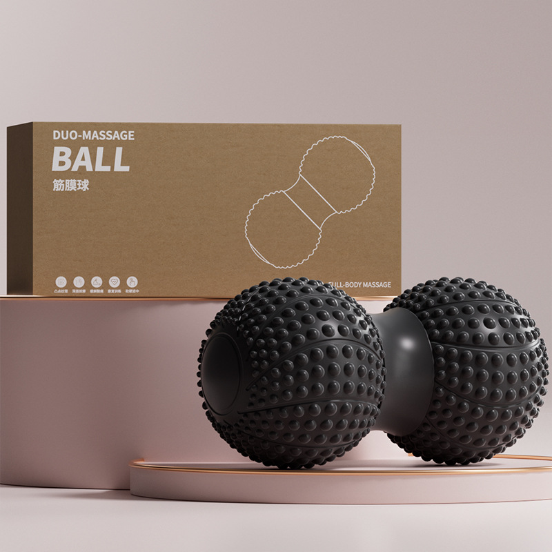 Picture of Fascia Peanut Ball Plantar Massage Spine Muscle Relaxation Double Ball Hip Back Leg Acupoint Stimulation Yoga Massage Ball