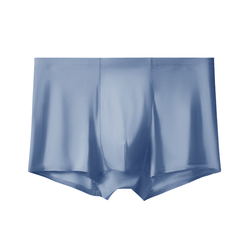 Picture of Men's underwear seamless ice silk underwear men's loose seamless underwear plus size solid color wholesale underwear men's boxers
