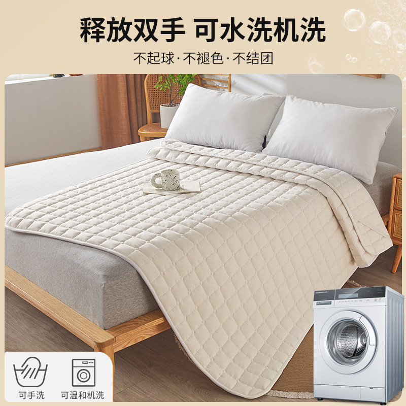 Picture of Mattress soft cushion household bedroom thin non-slip mat mattress dormitory student single double tatami protective pad machine washable