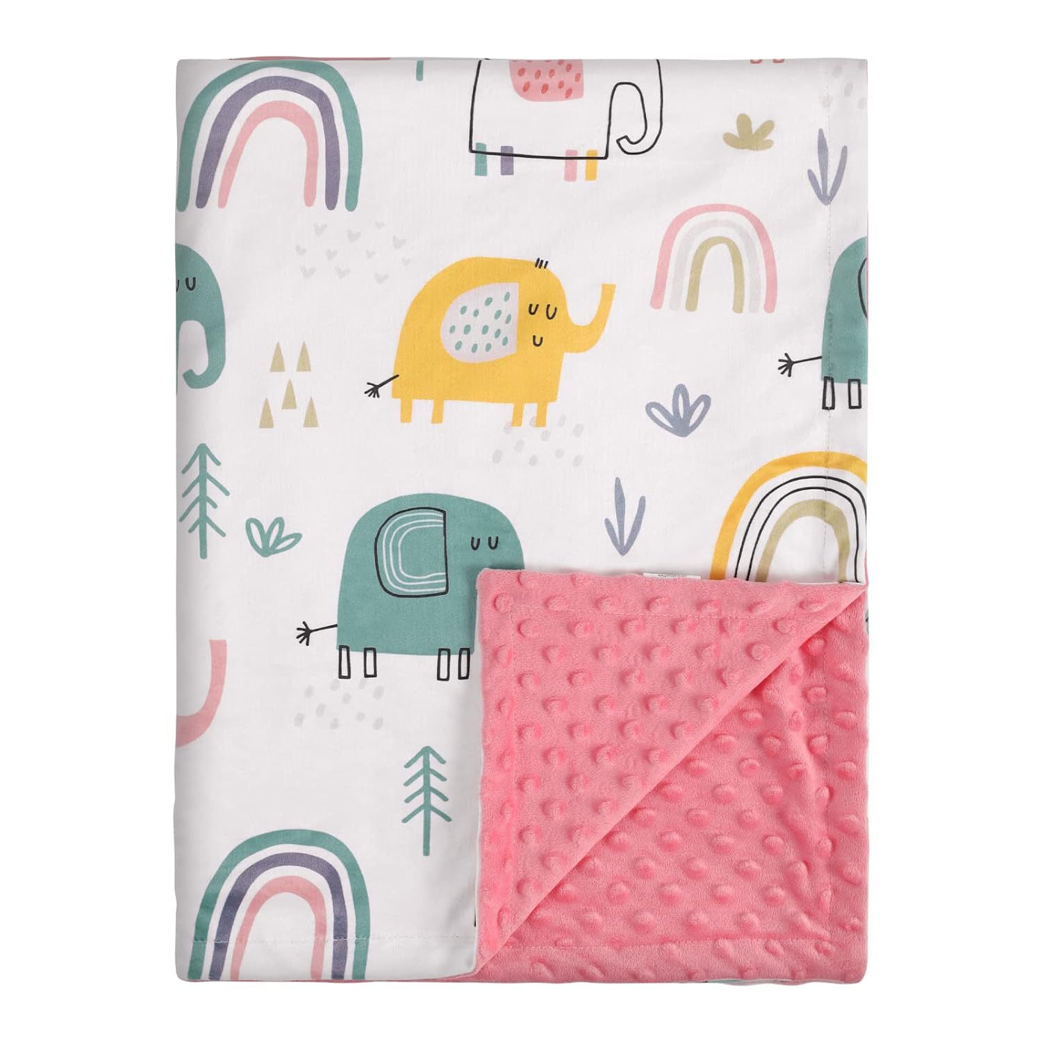 Picture of Cross-border Double-layer Bean Blanket Blanket Children's Nap Blanket Air Conditioning Cover Crystal Velvet Bubble Blanket