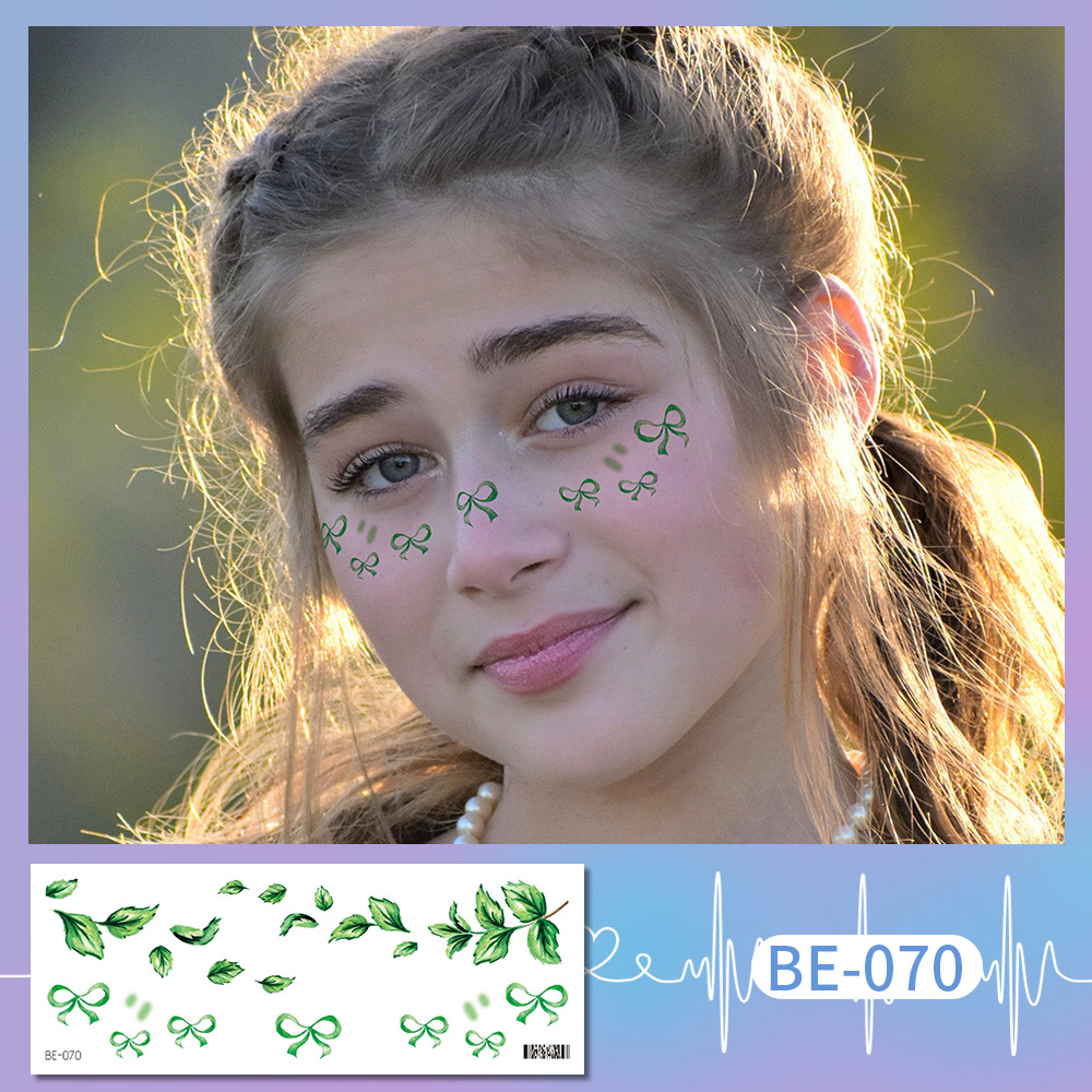 Picture of Ricklon New Cute Sweetheart Girl Makeup Tattoo Face Sticker Christmas Photo Lasting Strawberry Blush Sticker