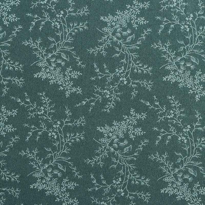Picture of in stock orchid flower water paste printing cotton vintage floral cloth autumn and winter casual wear fashion dress fabric