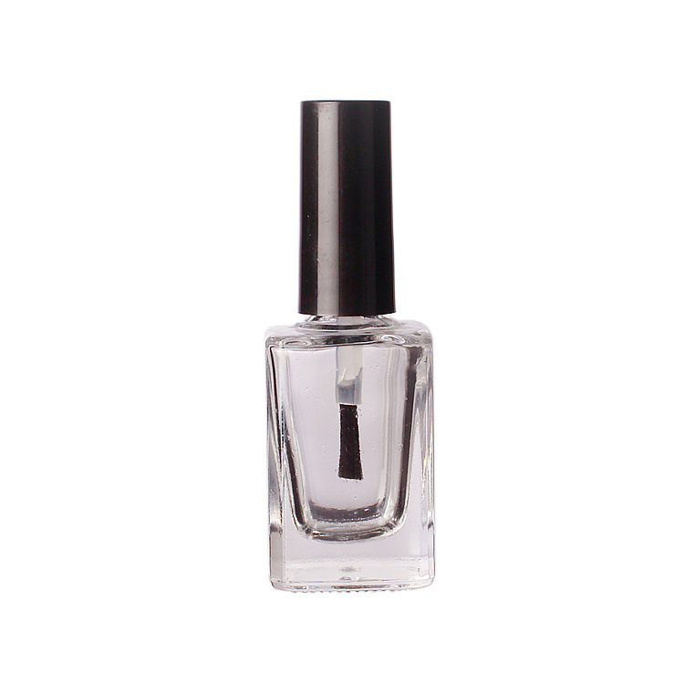 Picture of Wholesale 5ml-15ml transparent nail polish bottle black skull nail polish glass bottle empty bottle with brush