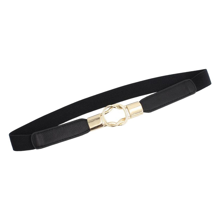 Women's Korean-style elastic thin waist seal with dress decorative belt red black and white small belt tide four sizes