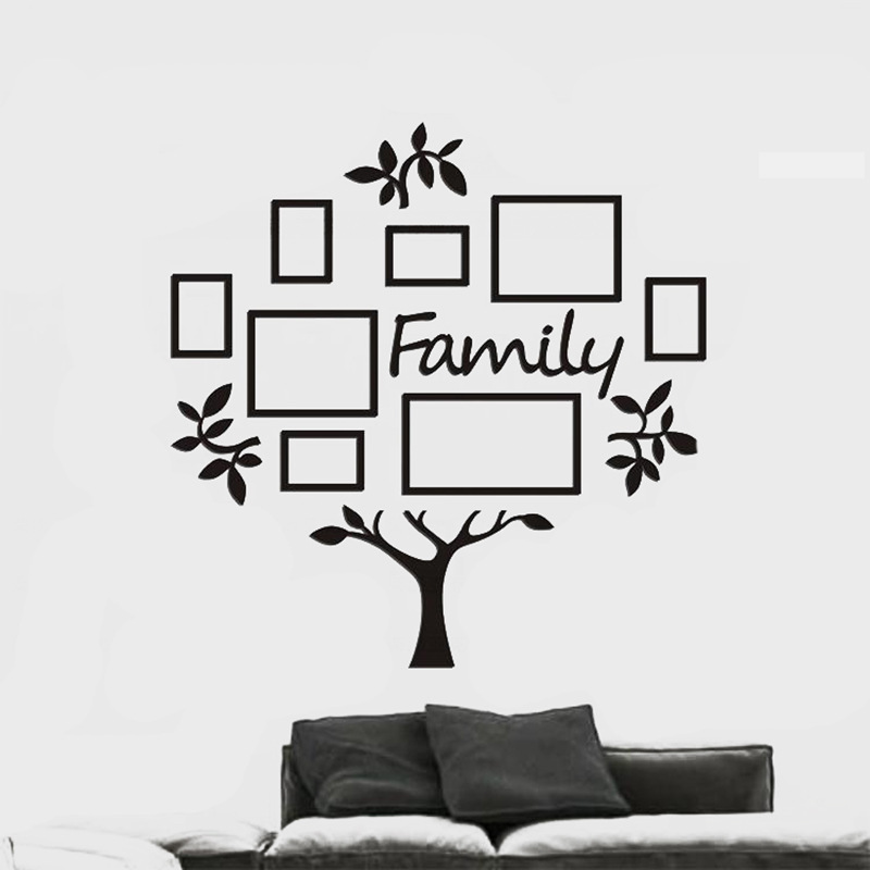Creative Background 3D Acrylic Wall Stickers Living Room Bedroom Sofa Office Photo Tree Wall Decoration Wall Stickers