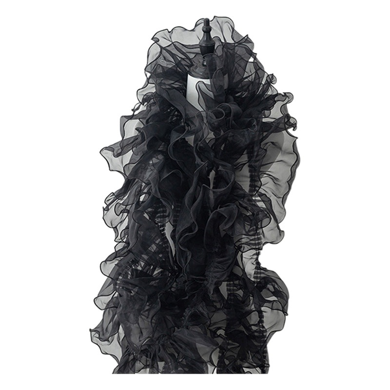 11cm wide color organza crinkle curling floral lace flower clothing wedding dress children's packaging accessories