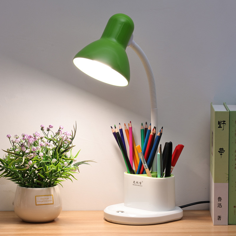 School season plug-in storage eye protection desk lamp college dormitory creative reading bedside lamp for children's learning