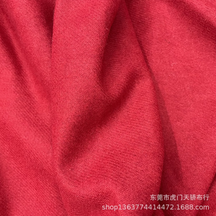 Spot supply woven wool cloth 253g woolen twill flannel woolen cloth fashion shoes hat material