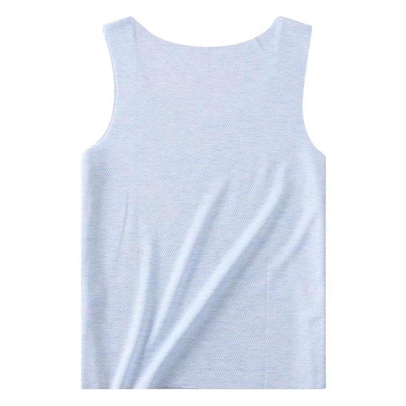 Children's Seamless Mesh Vest Thin Sleeveless Shirt for Boys and Girls Cool Boneless Breathable Bottoming Shirt Pajamas Wholesale