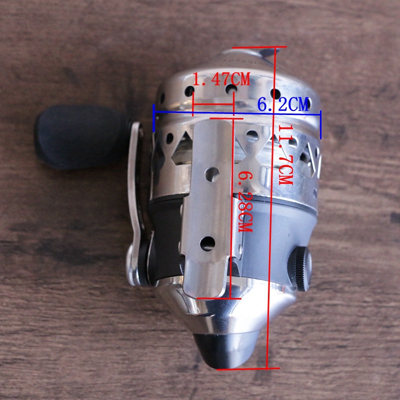 Picture of Cross-border Pisces Fortress Metal Stainless Steel Fish Shooting Wheel SC35 Fishing Wheel SP35 Road Asian Wheel Handbrake Line Fishing Wheel