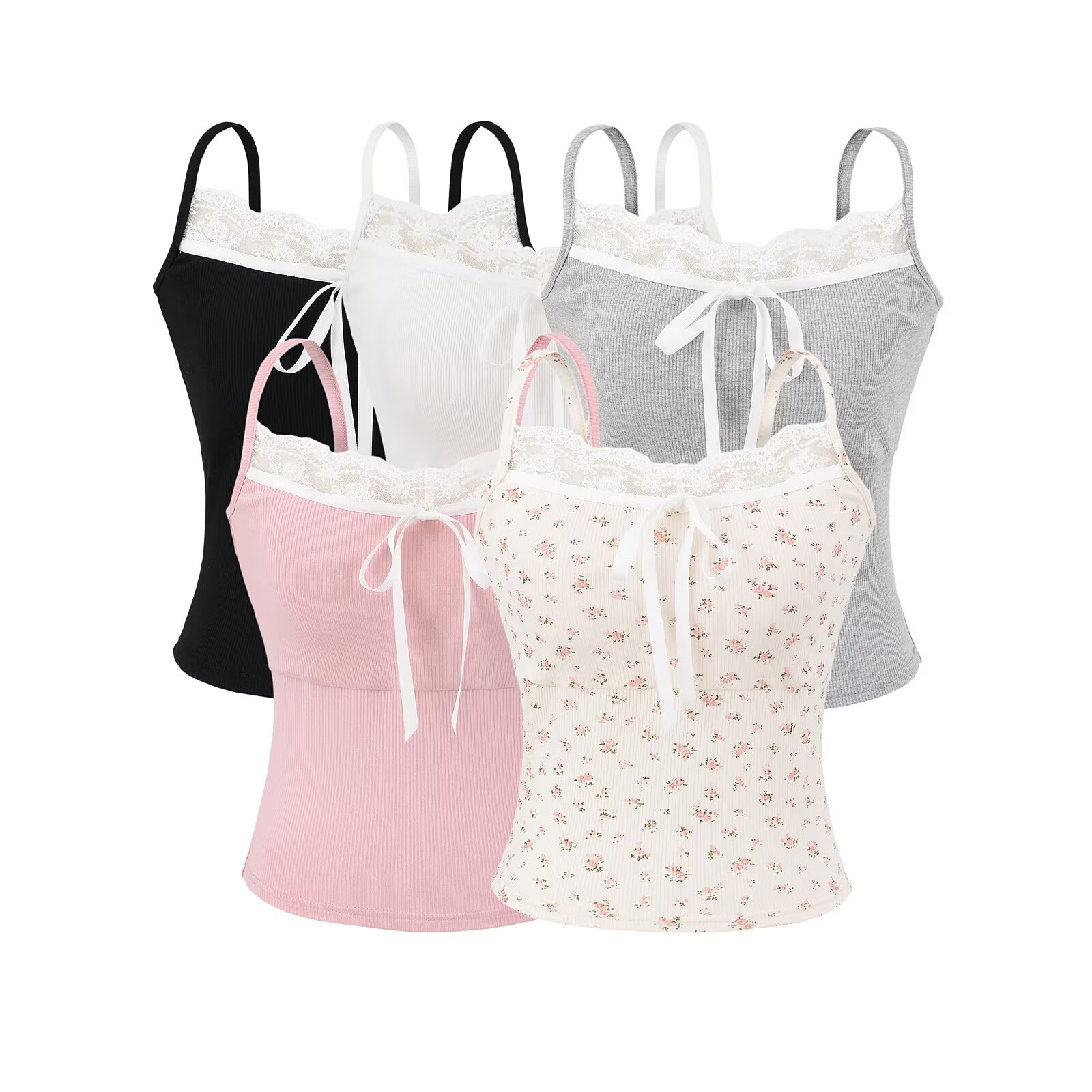 Sweet Hot Girl Lace Strap Camisole Women's Summer 2025 New Korean Style Slim Backless Top