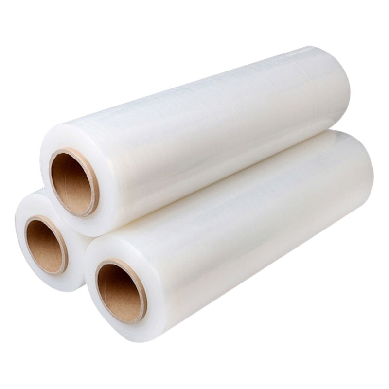 Stretch Film 50cm Packaging Film Large Roll Pe Packaging Film Industrial Stretch Film Plastic Self-Adhesive Protective Film Tray