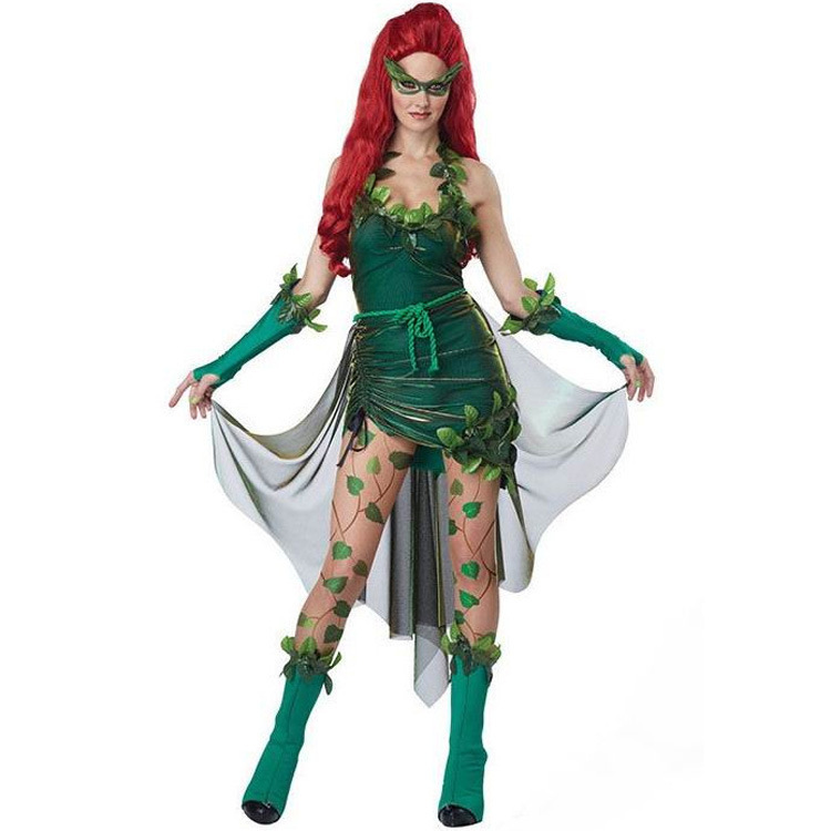 7332# Wizard of Oz leaves Green Tree Demon Halloween Poison Ivy female play costume
