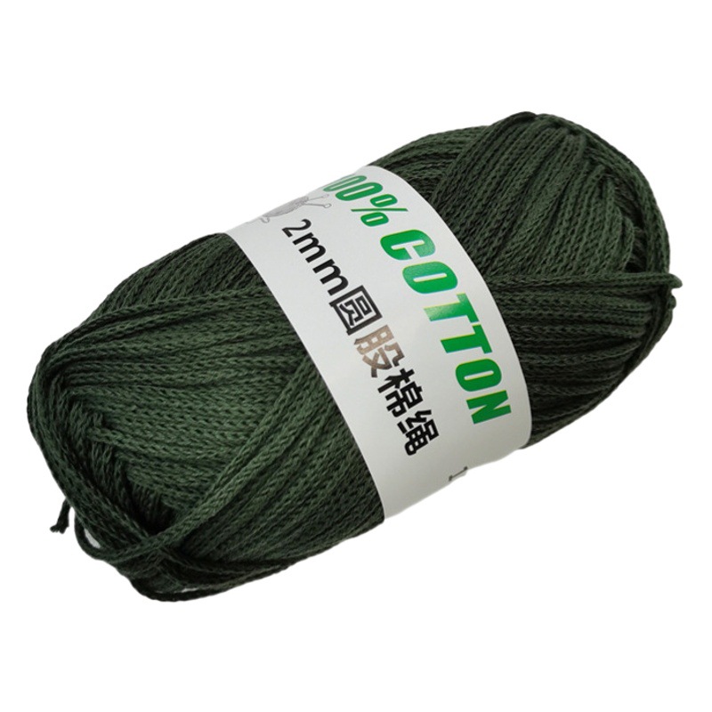 Hollow Cotton Thread Wholesale 100g Round Strand Thread 2mm Cotton and Linen Thread Handmade Wool DIY Knitting Crochet Bag Hollow Cotton