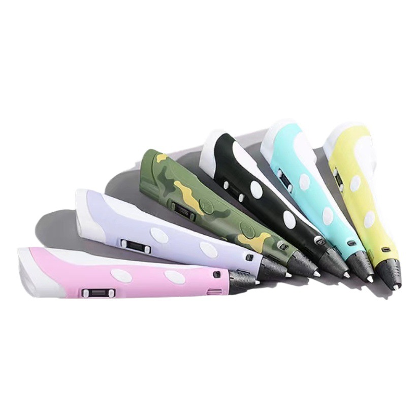 Factory Direct Supply Second Generation 3D Printing Pen High Temperature 3Dpen Kidsren's Student Gift Three Places Cross-Border Hot Product 3D Pen