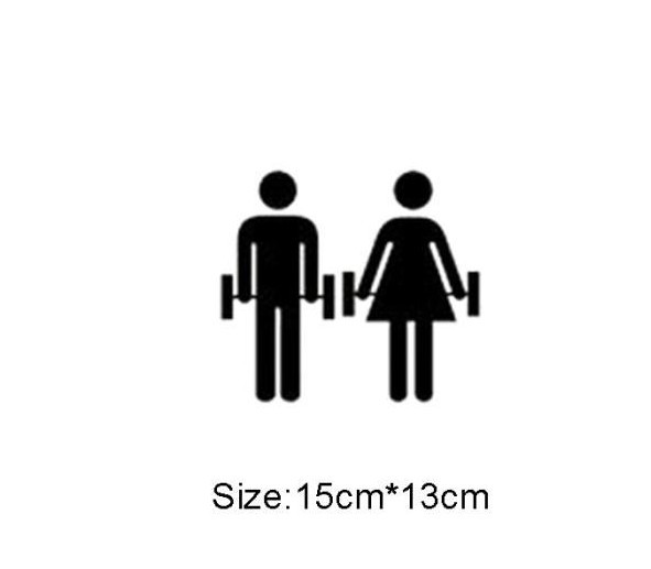 Picture of Fitness Weightlifting Fitness Living Room Bedroom Gym Wall Sticker Export Manufacturer European and American Proverbs Paper Js007
