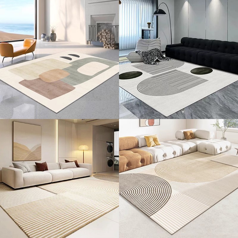 Living Room Carpet Dirt-resistant Easy-to-take-care Sofa Coffee Table Carpet Large-area Crystal Velvet Carpet Household Absorbent Non-slip Foot Mat