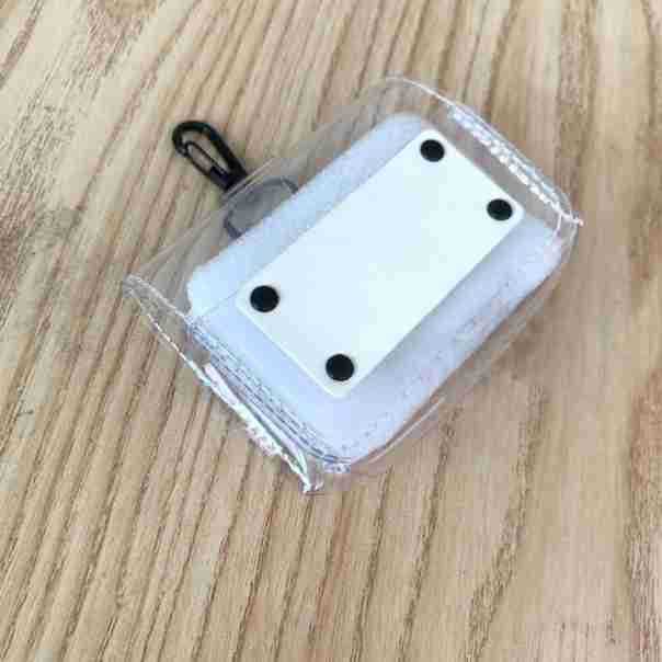 Charging treasure storage bag transparent PVC portable mobile power protective case compact charging treasure bag printed log