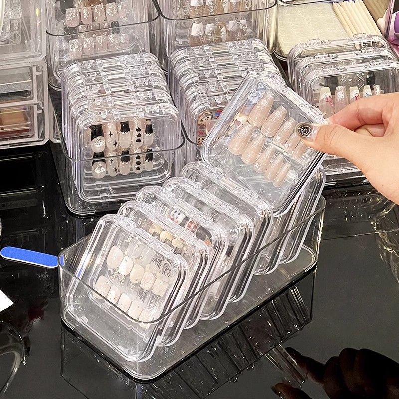 Wearable Nail Box, Nail Piece Storage Box, Acrylic Badge Jewelry Packaging Box, Jewelry Box, Jewelry Storage