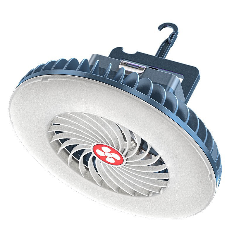 Cross-border new LED multi-function fan camping lights outdoor rechargeable lighting portable emergency tent lights fan lights