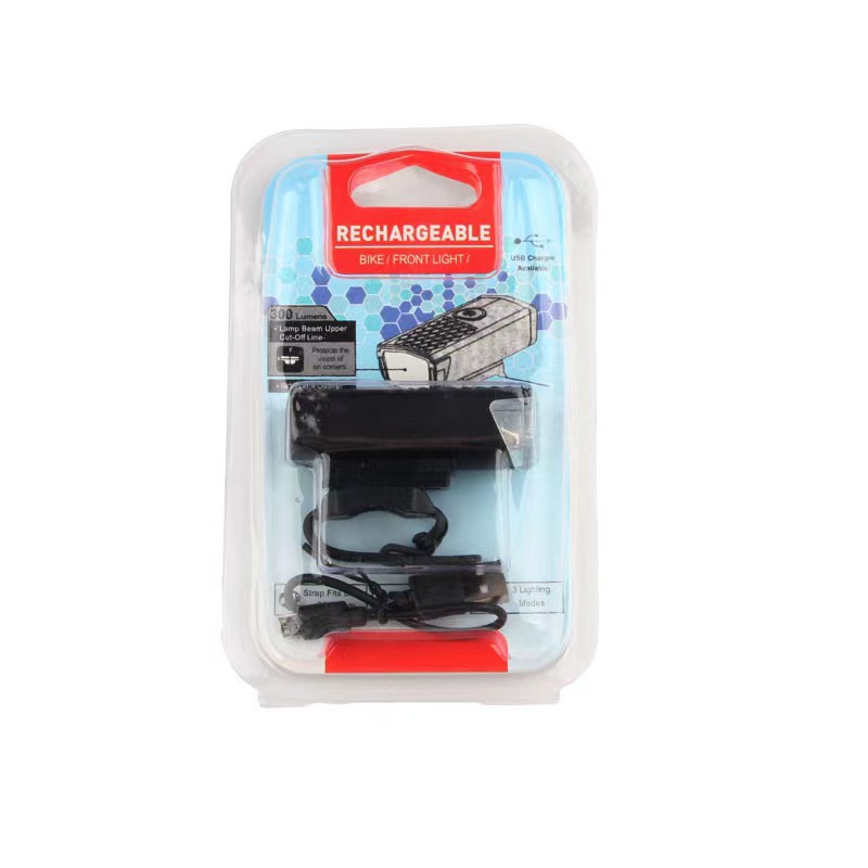 Picture of 2255 bicycle headlight cross-border USB charging three-speed adjustable night riding headlight taillight suit bicycle equipment