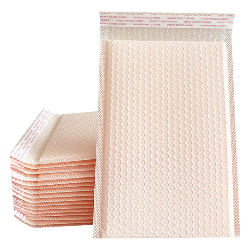 Naked Pink Bubble Bag Co-extrusion Film Bubble Bag Children's Wear Packing Bag Waterproof Express Bag Thickened Bubble Bag Envelope