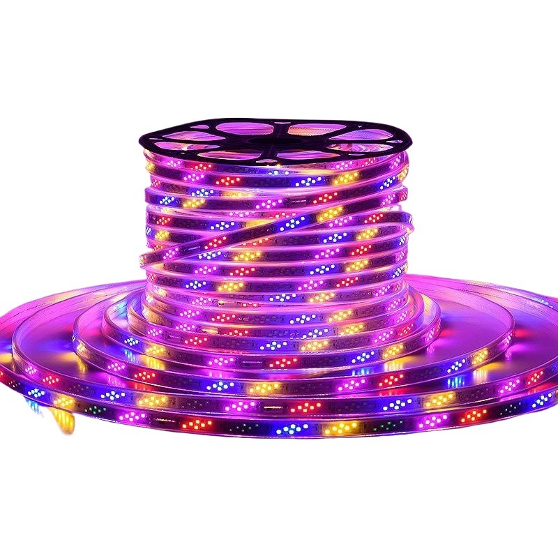 Happy race lights with outer waterproof colorful LED lights with happy race lights with 220vrgb lights with neon strips
