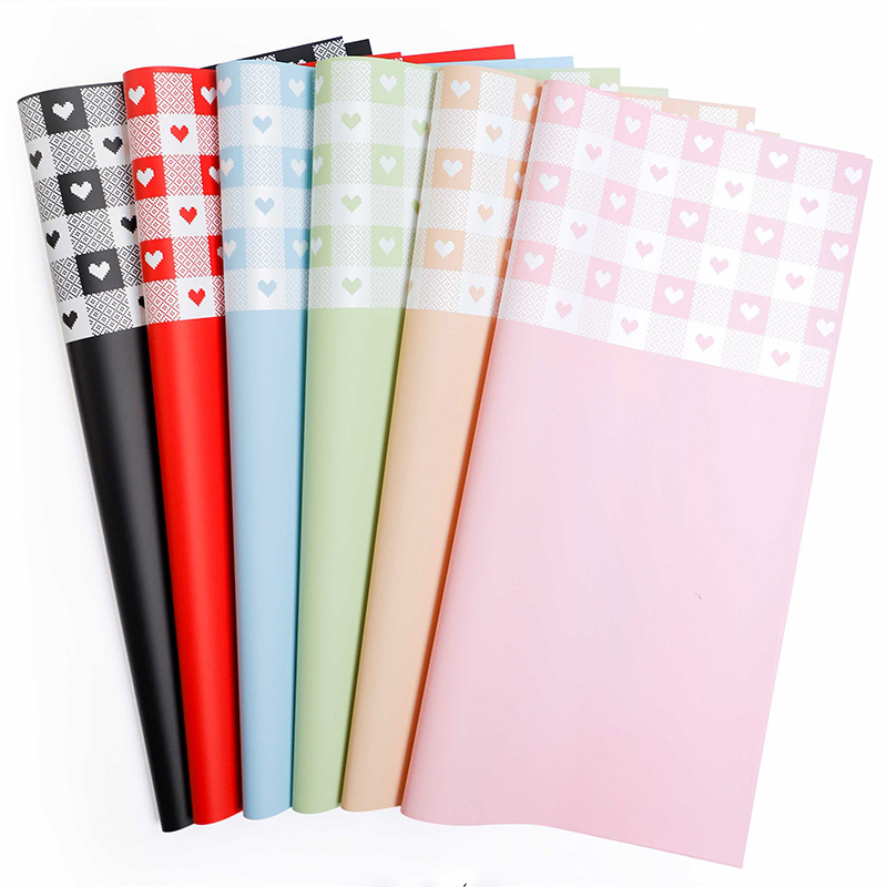 Hua Xi foreign trade wholesale plain waterproof Korean flower wrapping paper flower shop bouquet flower rose wrapping paper