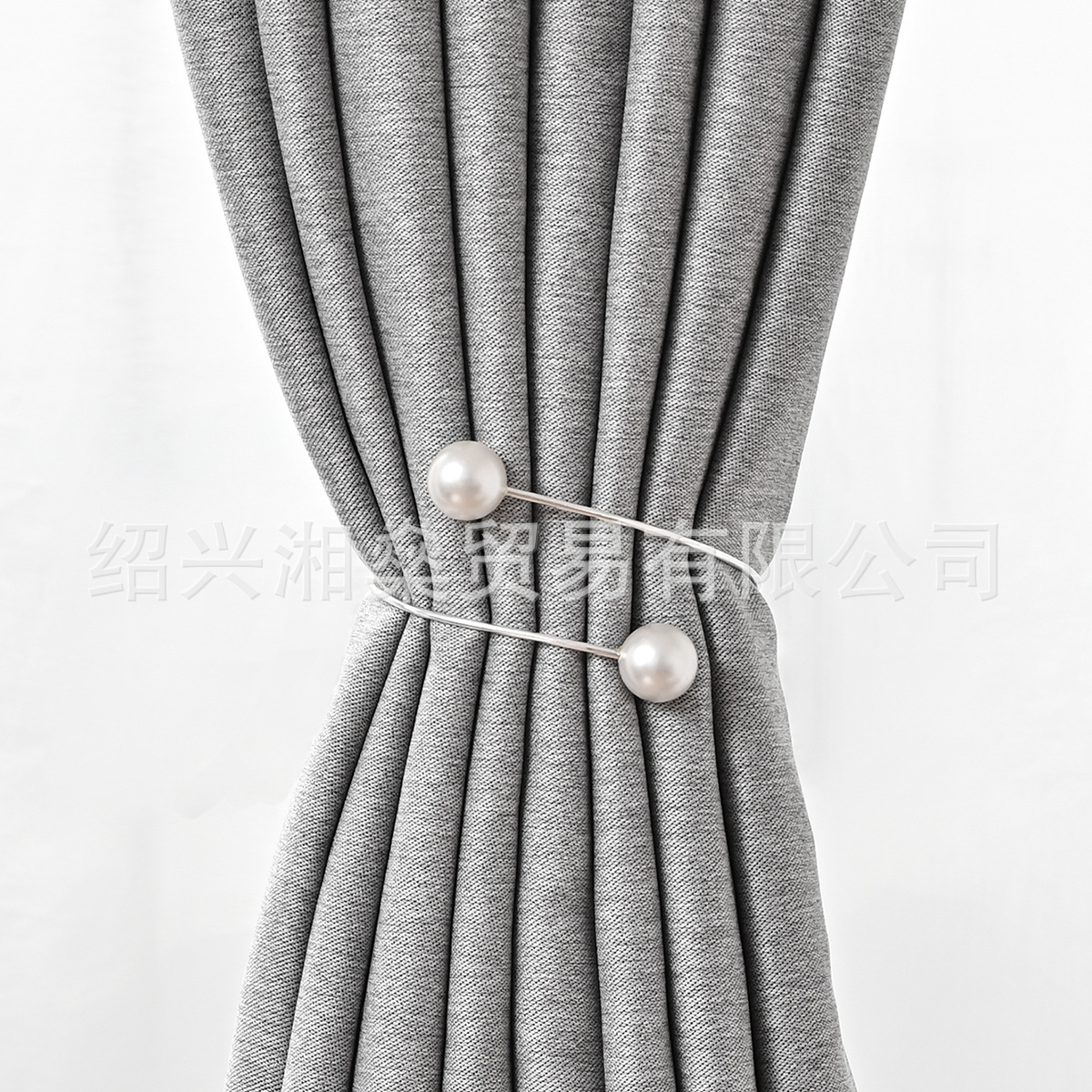 Picture of Modern minimalist metal two Pearl Curtain straps Amazon Middle East curtain decorative window screen buckle finished product in stock