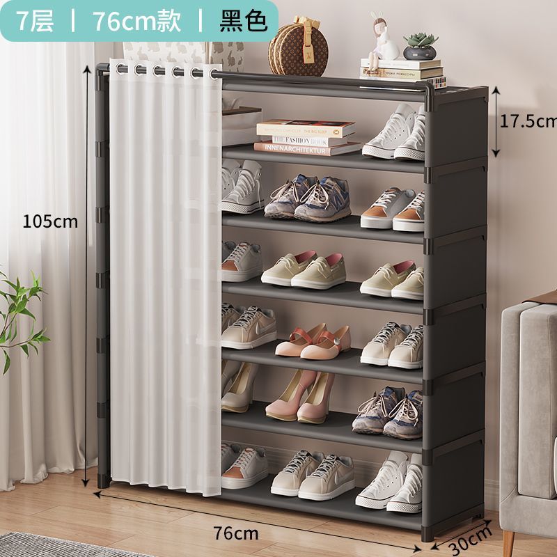 Picture of Shoe cabinet household doorway shoe rack with dust cover small narrow shade new 2023 multi-layer