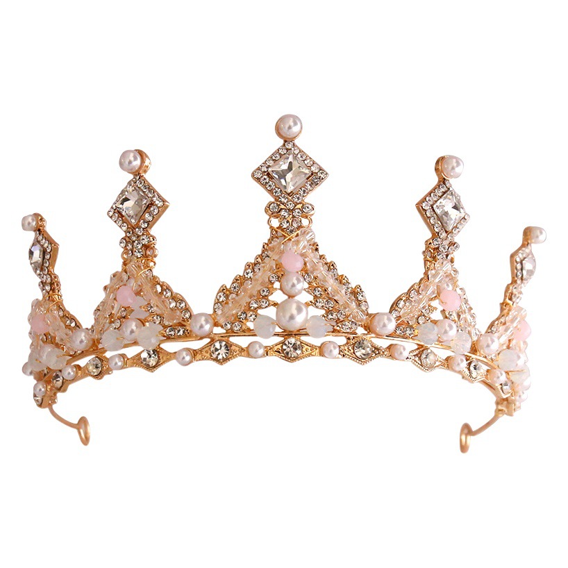 Festival Catwalk Performance Accessories Princess Dress Crown Flower Girl Wedding Dress Headband Girls Hair Accessories Headband Little Princess