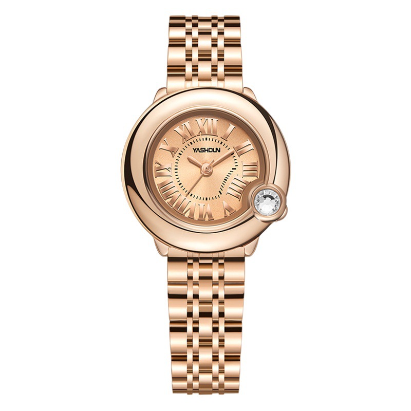 YASHIDUN watch women fashion temperament ladies watch quartz watch waterproof solid steel band women's watch wholesale generation