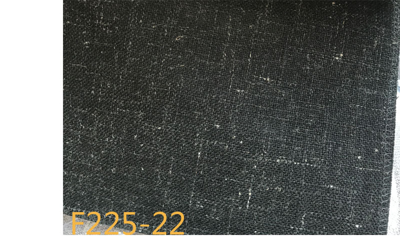 Picture of 9 Coated F225 Linen Polyester-Hemp Interwoven Polyester Black and White Plaid Stripe Fabric Shoe Cloth
