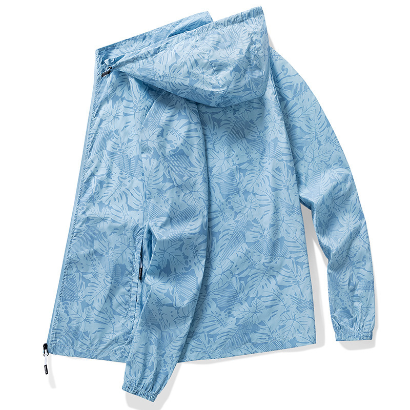 Summer New Sunscreen Clothing Men's Anti-ultraviolet Outdoor Fishing Skin Clothing Men's Thin Breathable Sports Trendy Outer