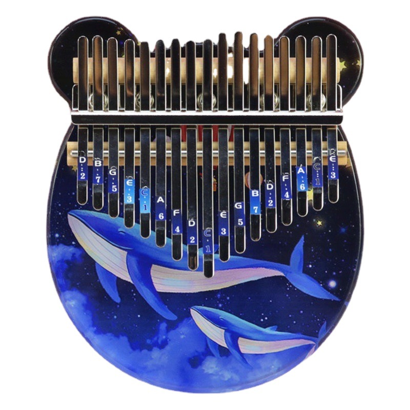 Thumb Piano Crystal Transparent kalimba 17 Tone 21 Tone Beginner Acrylic Colorful kalimba Finger Piano