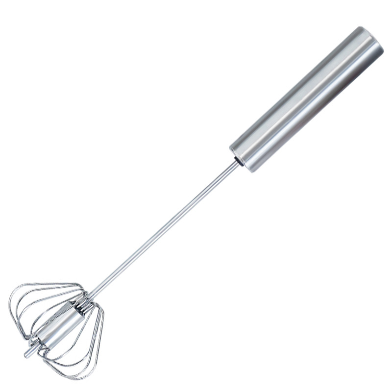 Picture of Baking Tools Household Rotary Egg Beater Handheld 10 Inch 12 Inch Stainless Steel Semi-automatic Egg Beater Egg Beater