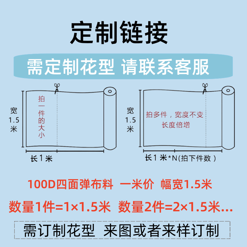 Four-sided elastic watermark printing, digital printing, processing clothing, headwear fabrics, full polyester, woven polyester, drawing and sample printing