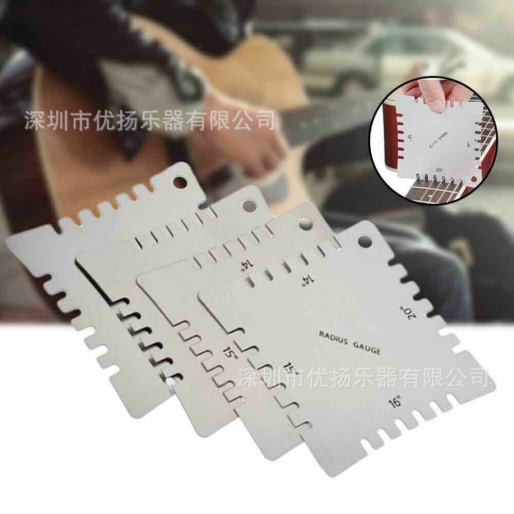 Guitar care tools guitar fingerboard Radian measuring ruler with teeth Radian ruler stainless steel guitar ruler