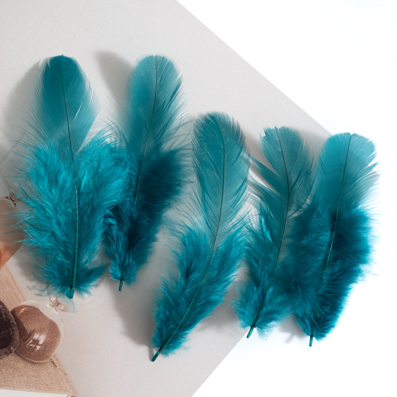 Picture of Colorful Small Feather Turkey Feather DIY Crafts Jewelry Decoration Wave Ball Gift Box DIY Filling Material