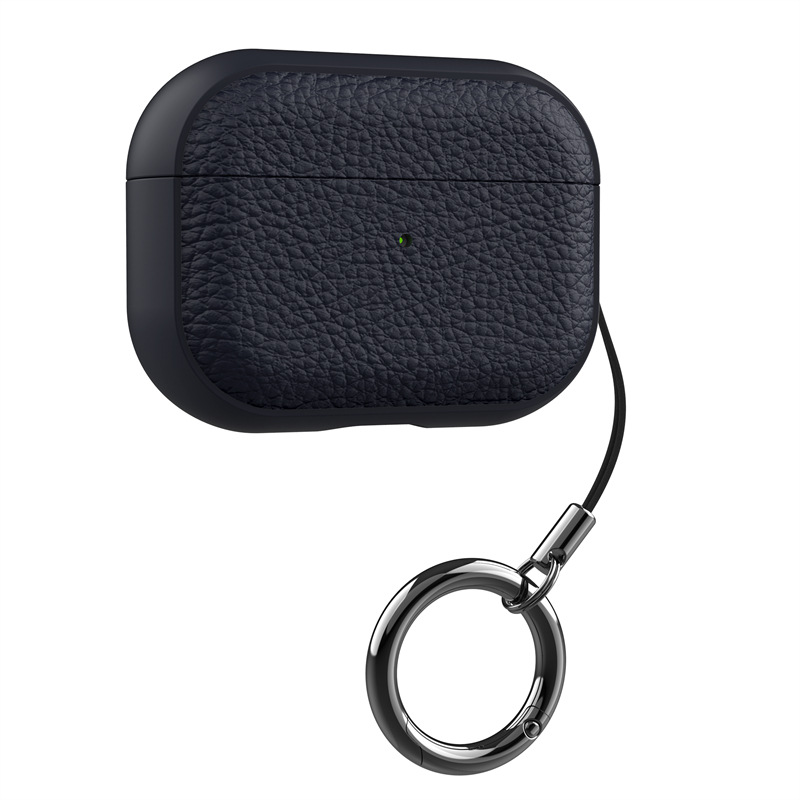 Picture of Suitable for Airpodspro3 Protective Cover Apple Pro2 Second Generation Leather Bluetooth Soft Shell Airpods4 Headphone Shell